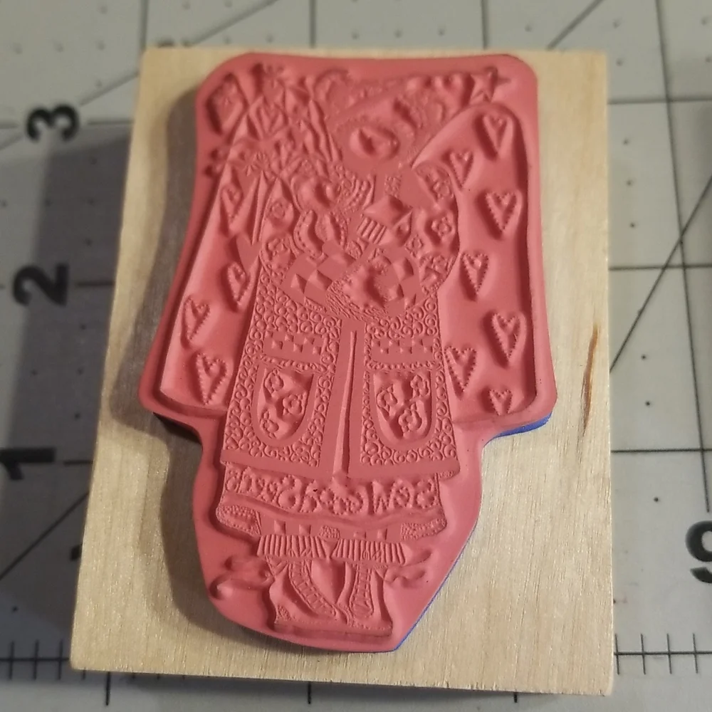 Alma Lynne rubber stamps. Boy scarecrow, girl scarecrow and angel bear. - Picture 5 of 7
